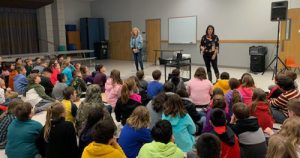 Amy Bean Speaking to Holland Elementary children