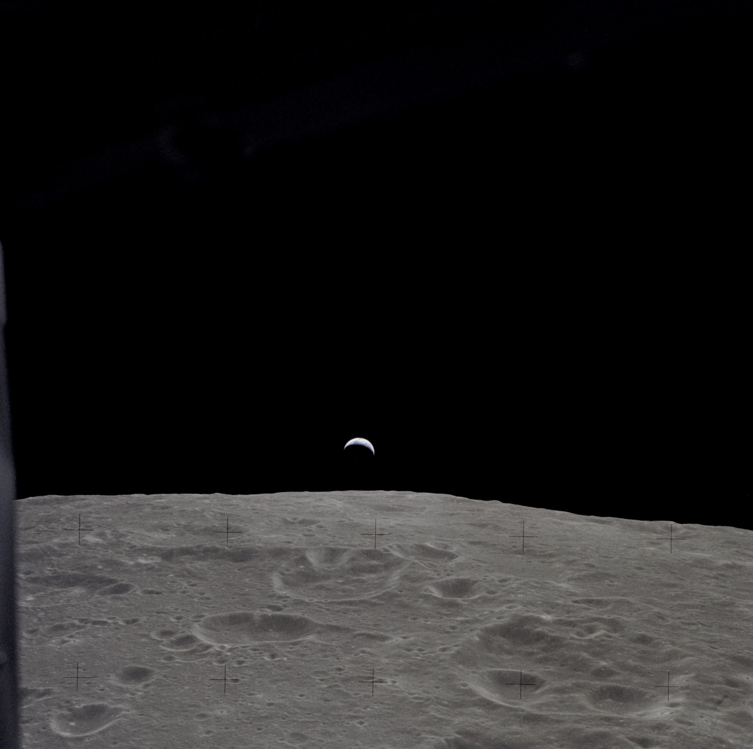 Earthrise over the Ocean of Storms